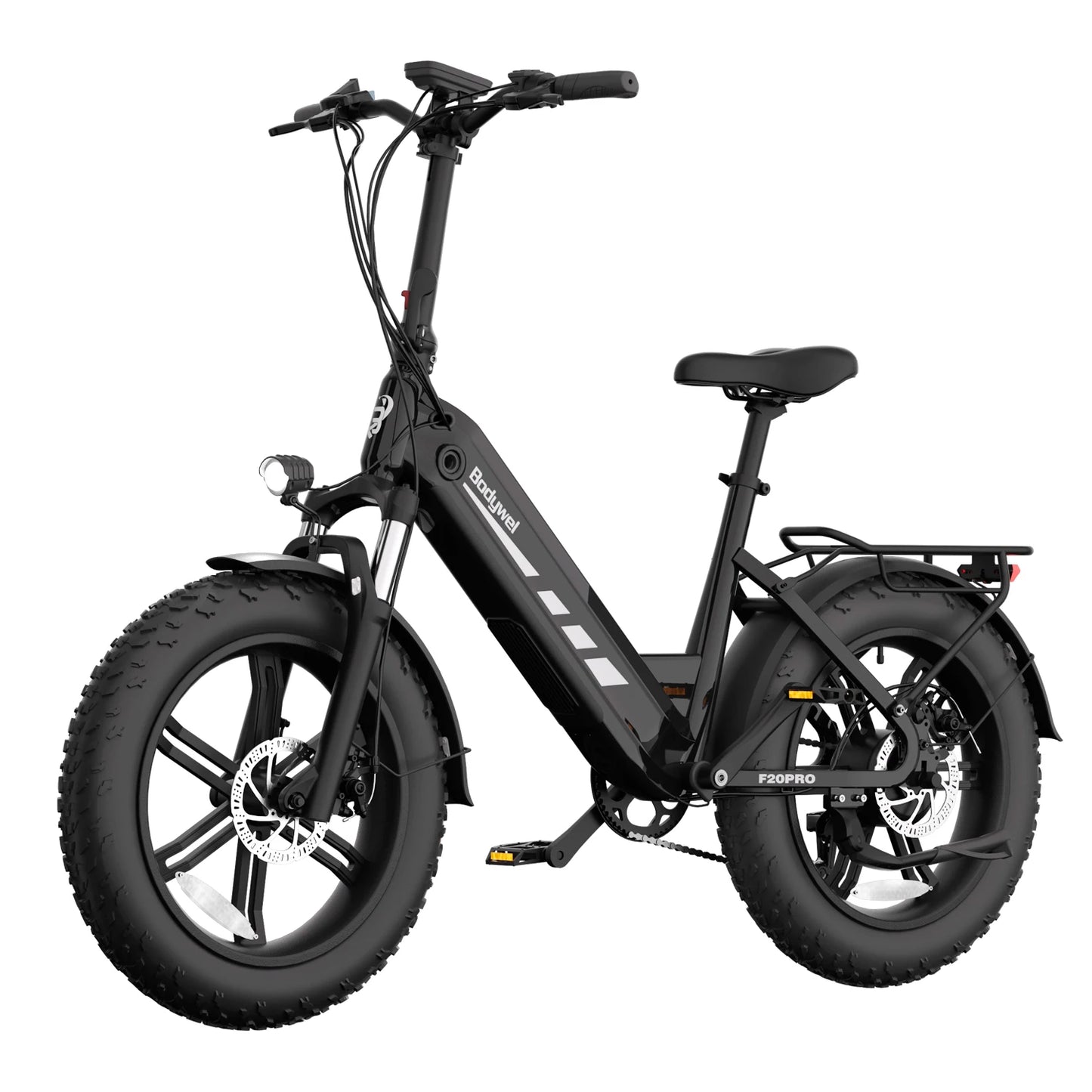 Fat Tire E-Bike Electric Bicycle 750W BAFANG Motor Torque Sensor, 48V 18Ah Battery, 20 Inch Off-Road Electric Bike for Adult