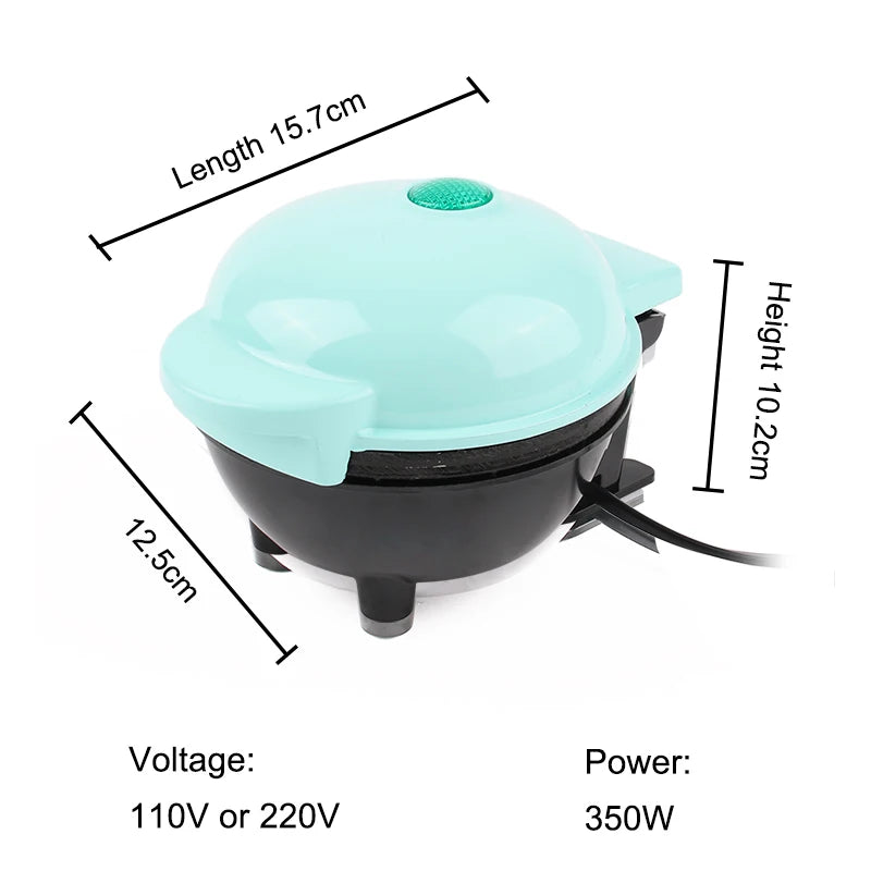 110V/220V Multifunctional Mini Electric Bowl Waffle Maker Cake Sandwich ToasterDessert Biscuit Breakfast Roaster Baking Pan EU