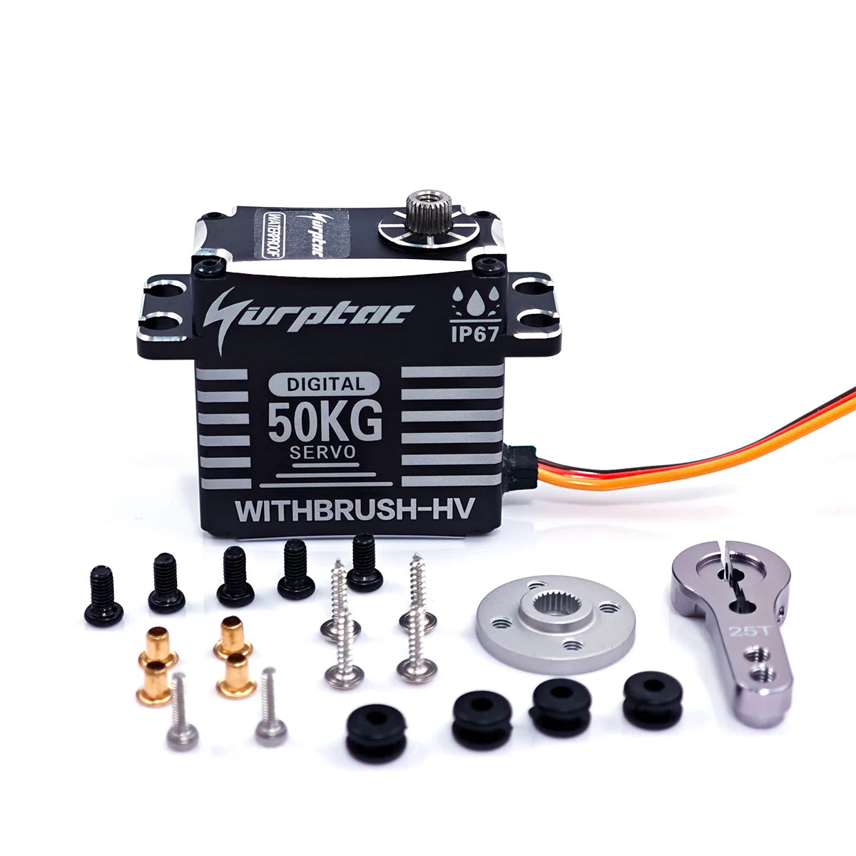 8.4V 35kg 45kg 50kg.cm 76g Coreless Motor High Torque Servo Steel Gear All CNC Case Waterproof For Helicopter RC Car Model