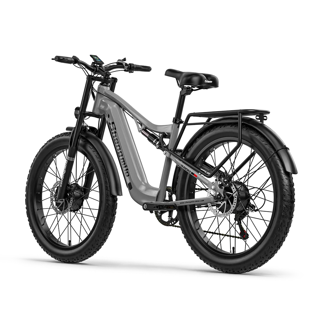 Shengmilo S600 Electric Bicycle Men's E-Mountain ebike with Two Motor, 48V840WH Battery,26" Fat Tire Adult Electric Bike