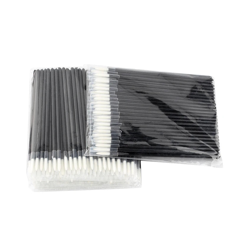 50/100pcs Makeups Eyeliner Brushes Fine Fiber Head Applicator Wand Extensions Cosmetic Brush With Cap Professional Makeup Tools