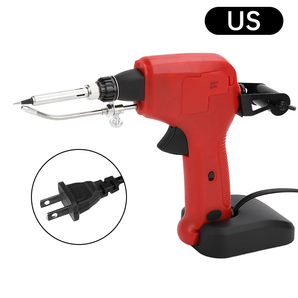 AC 110V 220V 80W Soldering Iron Gun 230-400C Adjustable Temperature Automatic Send Tin Gun Repair DIY Tool
