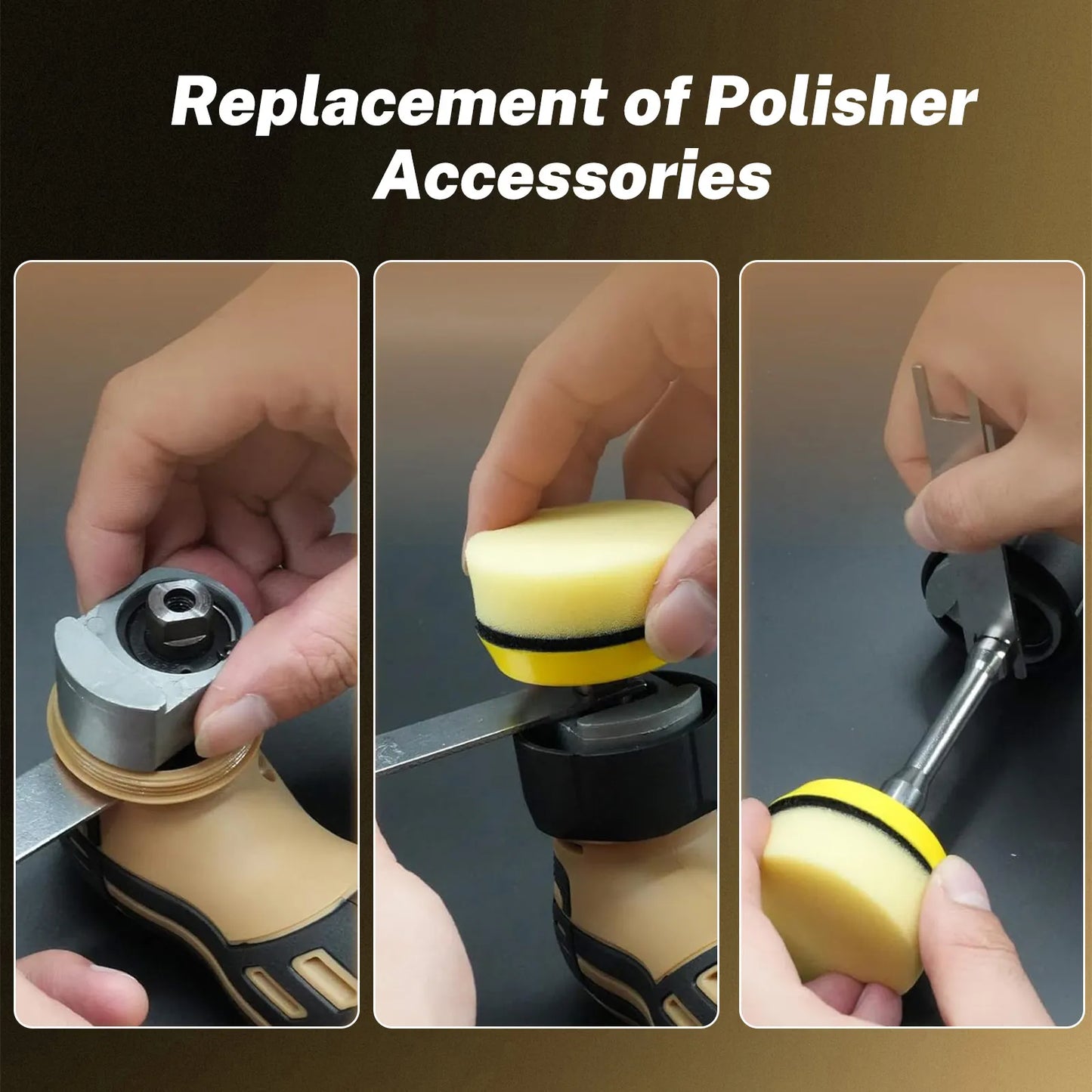 TKKEACE Cordless Mini Car Polisher 110-240V 12V Micro Cordless Scratches Killer DA/RO Car Polisher 11 Speed 1/2/3inch 30 Pads