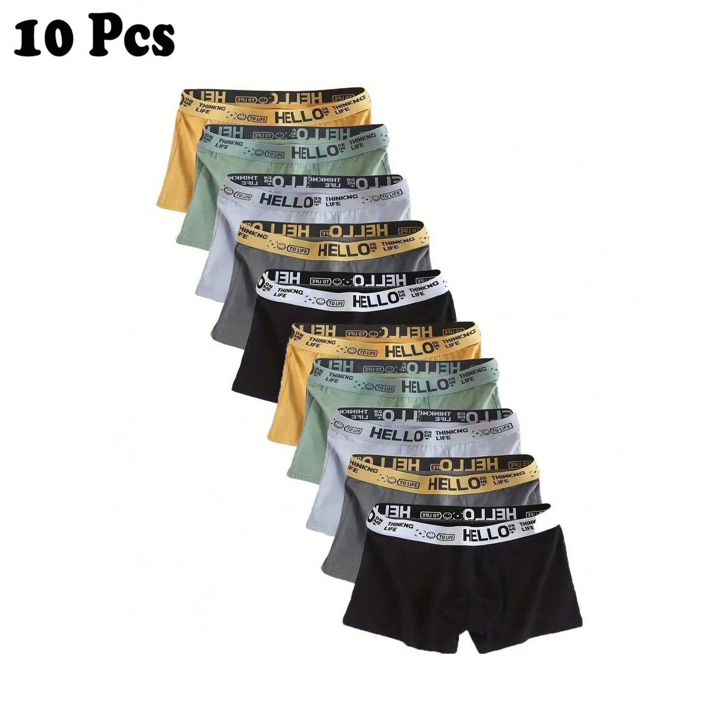 10pcs Men Underwear Now BoxerShorts Hombre Panties Man Breathable Underpants Sexy Sports Comfort Male Boxers Large Size XS-XXL