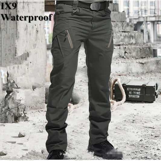 IX9 City Military Tactical Pants Men SWAT Combat Army Pants Casual Men Hikling Pants Outdoor Camping Cargo Waterproof Pants