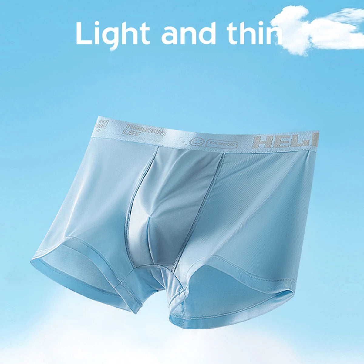 Custom Logo Men Boxer Briefs Factory Wholesale Ice Silk Breathable Underwear Seamless Male Panties OEM ODM Soft Man Underpants