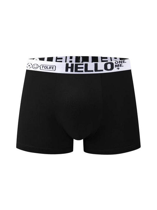 10 Piece Set of Popular Comfortable Men's Flat Underwear, Cool and Breathable Simple Men's and Women's Boxing Pants for Summer