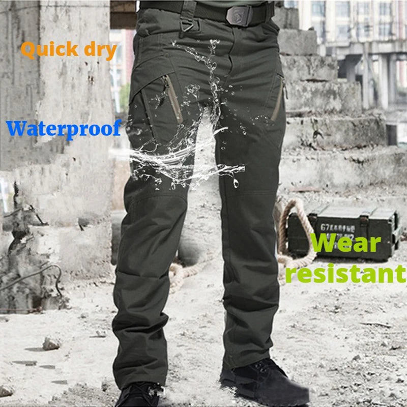 IX9 City Military Tactical Pants Men SWAT Combat Army Pants Casual Men Hikling Pants Outdoor Camping Cargo Waterproof Pants