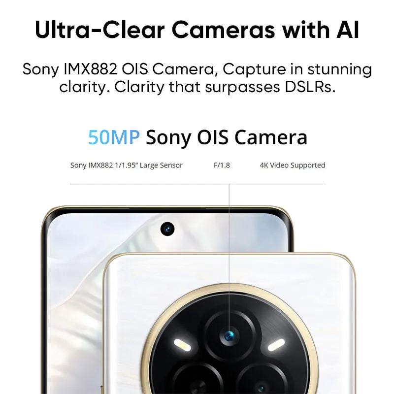 Global Version Realme 14 Pro 5g Smartphone 5g Dimensity 7300 Energy Processor Chipset Sony Imx882 Camera with Ois Screen