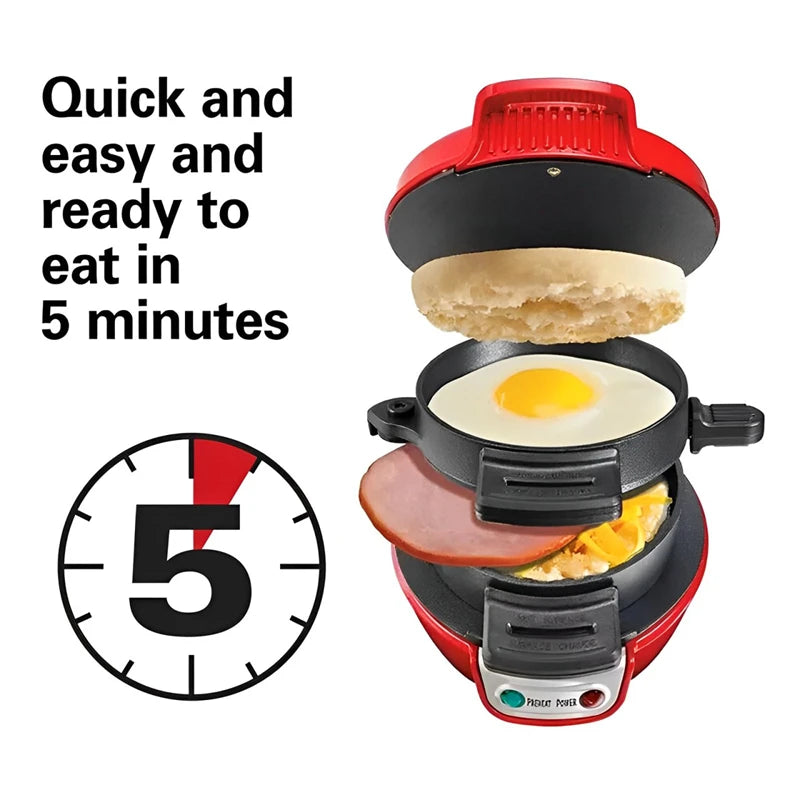 Burger Sandwich Omelette Toaster Maker Breakfast Sandwich Portable Hamburger Maker with Egg Cooker Ring Non Stick for Pancakes