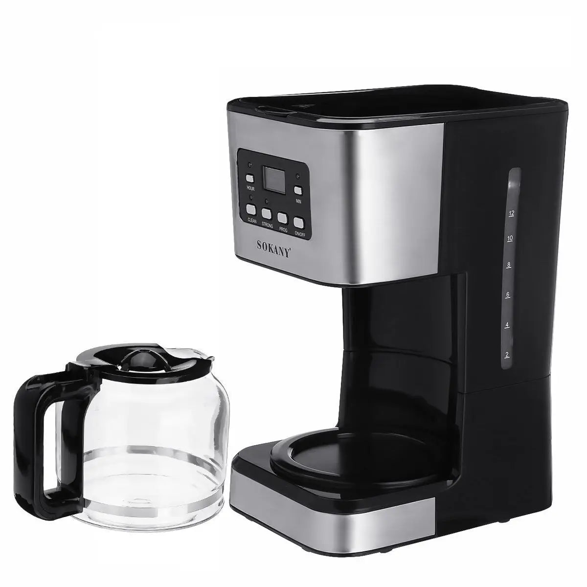 XEOLEO Automatic Coffee Machine Drip Cafe Maker 1.5L Glass Kettle American Espresso Coffee Maker Keep Warm Tea Pot Boiler