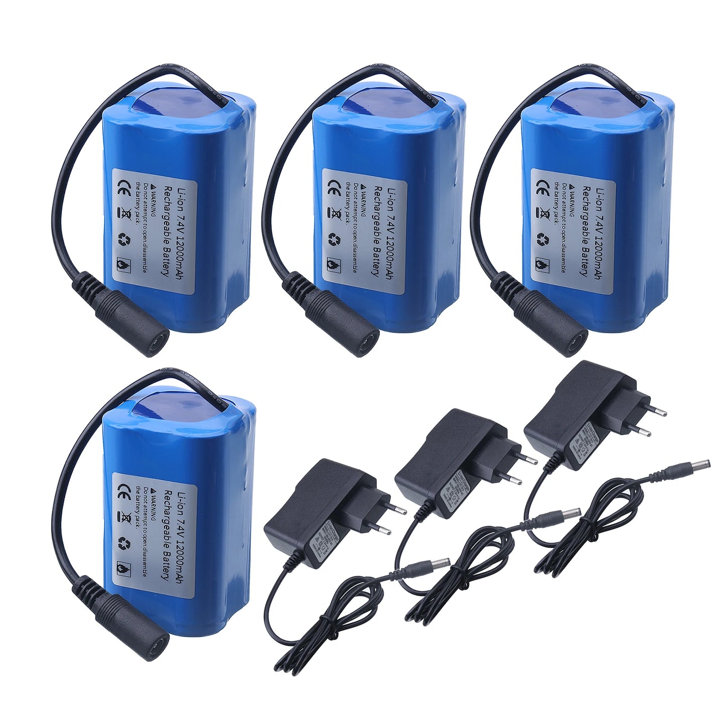 2024 Upgrade 7.4V 12000mAh Battery For T188 T888 2011-5 V007 C18 H18 So on Remote Control RC Fishing Bait Boat Parts