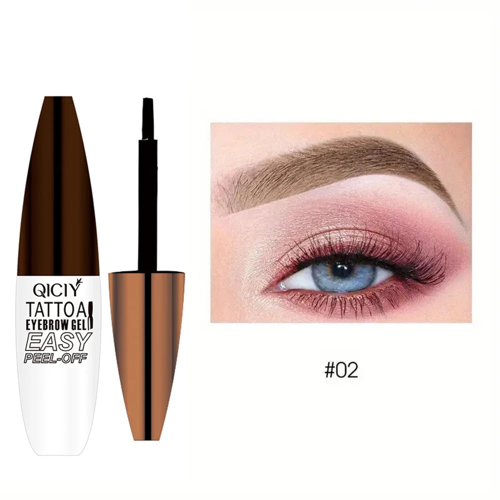 Lasting 3 Days Tattoo Easy Peel Off Eyebrow Gel Cream Types Long-Lasting Smudge-Proof Sweat Resistant  Waterproof Cosmetics