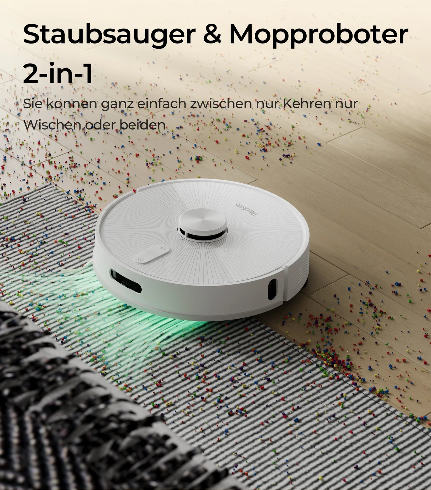 Robot Vacuum Cleaner Redkey R10 ,LiDAR Navigation,APP Control,4000PA Suction,Smart Home Mop,Floor Carpet Washing Tool(1000W)