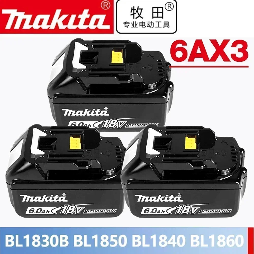 18V Makita Genuine Battery, LED Display Rechargeable Tool Battery for Makita LXT Series Power Tool Battery & Charger
