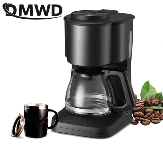 110V/220V Fully Automatic Drip Coffee Maker Multifunctional American Coffee Machine Tea Boiler Espresso Maker For Home Office