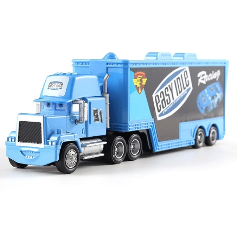 Disney Pixar mack Cars truck Racing 2 3 1 Toy Lightning McQueen Cruz Ramirez diecast Metal trailer Model lorry Children kid Gift