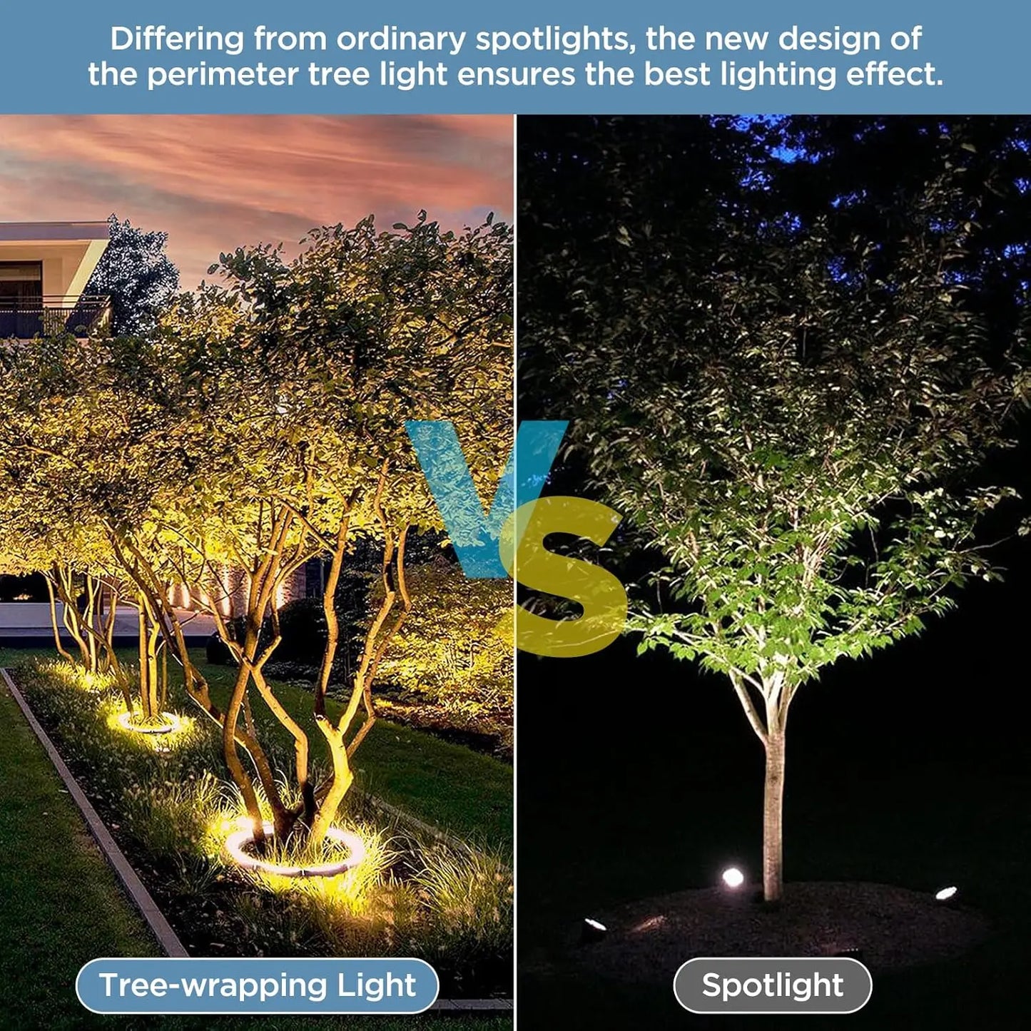 5PCS Outdoor Tree Hugging Lights  IP65 Waterproof LED Wall Washer Aluminum AC220V Lawn Spot Lights for Garden Yard Night Decora