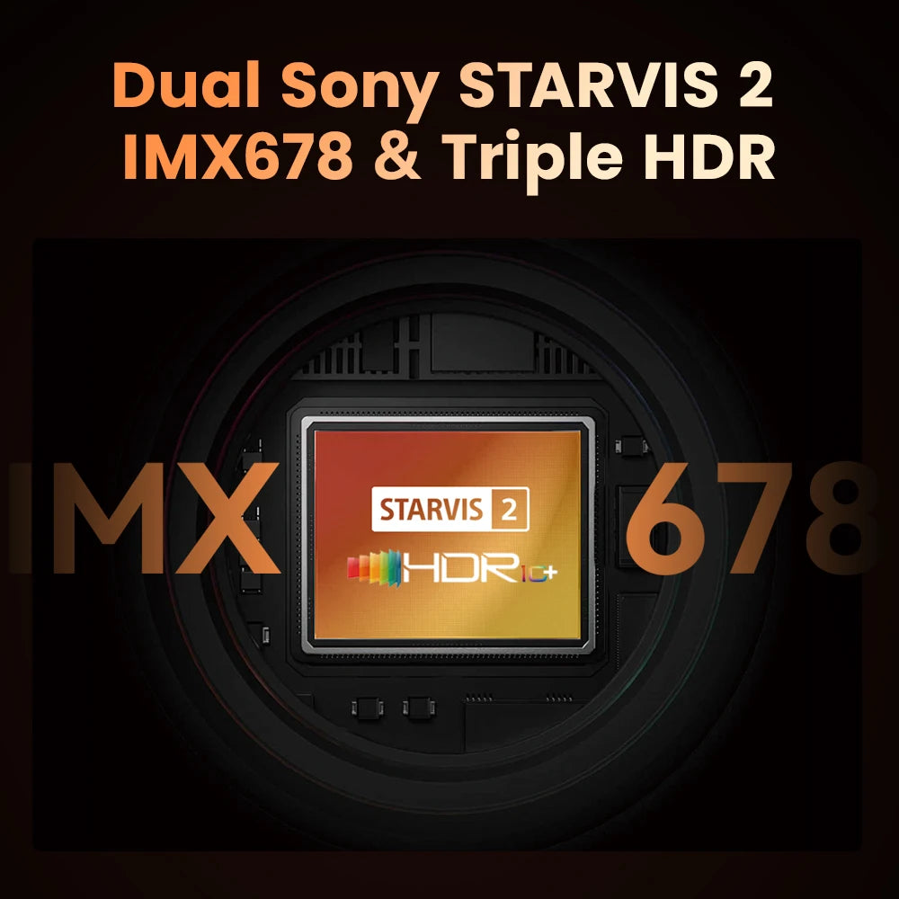 New DDPAI Z90Master 4K+4K Dual HDR Dash Cam Front Rear Car Camera Sony STARVIS 2 IMX678 ADAS Parking Monitor 5GHz WiFi 128G eMMC