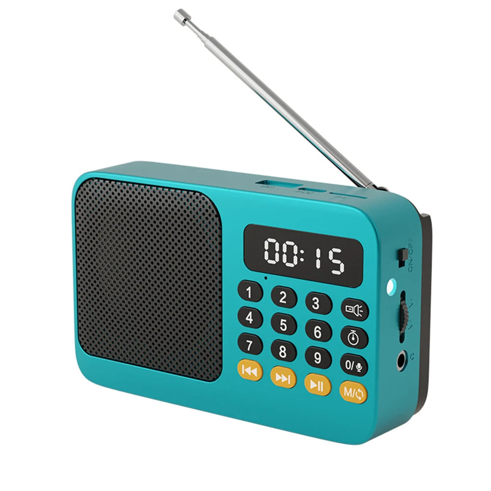 Emergency Weather Radio /AM/FM/WB With 2000mAh Portable Radio Power Bank USB/Solar/Hand Crank Charge,Battery Operated,SOS Alarm