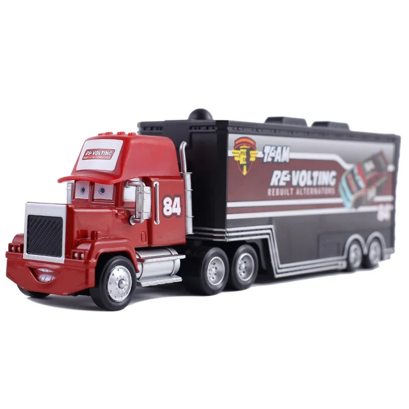 Disney Pixar mack Cars truck Racing 2 3 1 Toy Lightning McQueen Cruz Ramirez diecast Metal trailer Model lorry Children kid Gift