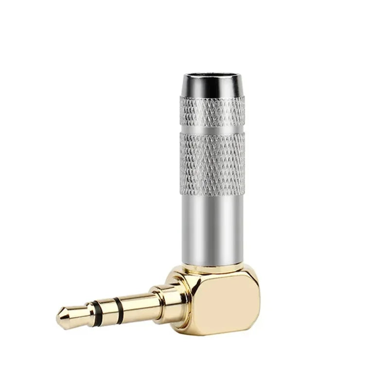 Jack 3.5mm 90 Degree For Soldering 1/8" 3 4 Pole Earphone Plug Audio Connector Right Angle Gold Plated 3.5 Consumer Electronics