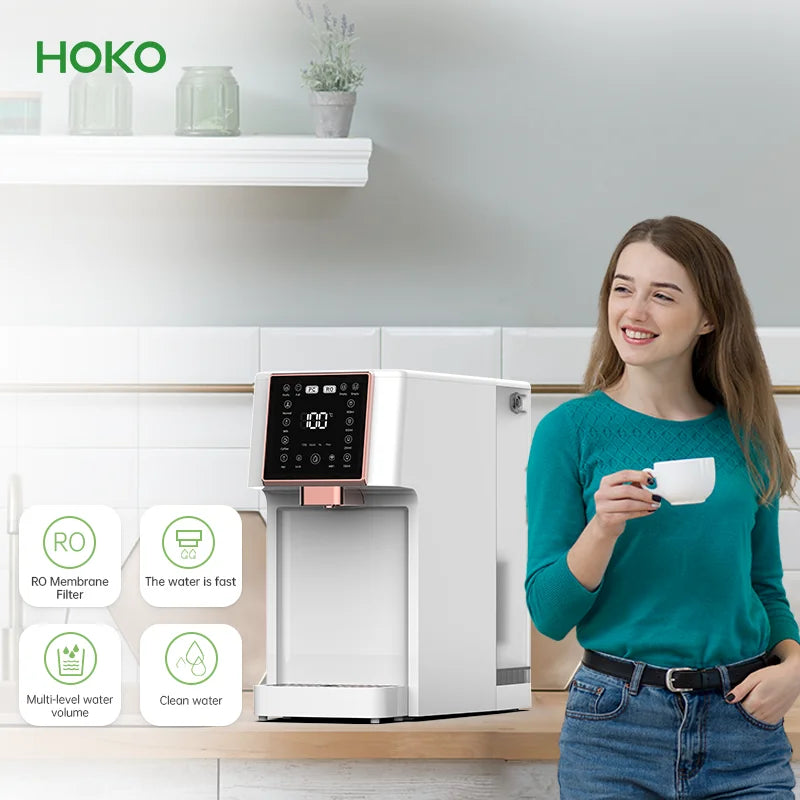 Reverse Osmosis Water Filter System Dispenser Cooler Purifier Dispensador De Agua Instant Hot Automatic Water Dispenser