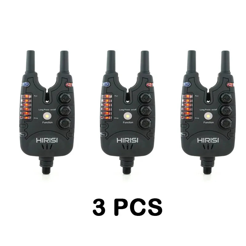Hirisi Carp Fishing Bite Alarm with Adjustable Volume, Tone, Sensitivity & LED Indicator - Essential Fishing Accessory B150