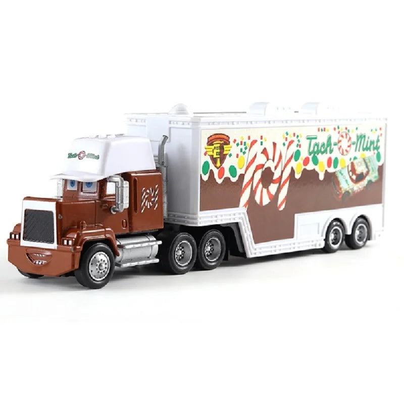 Disney Pixar mack Cars truck Racing 2 3 1 Toy Lightning McQueen Cruz Ramirez diecast Metal trailer Model lorry Children kid Gift