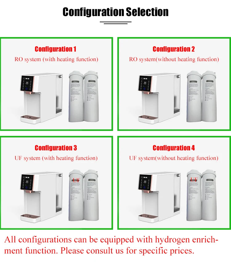 Reverse Osmosis Water Filter System Dispenser Cooler Purifier Dispensador De Agua Instant Hot Automatic Water Dispenser