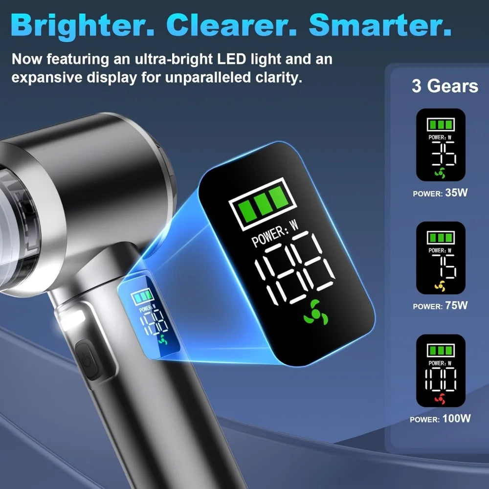Car Vacuum Cleaner High Power Portable Handheld Wireless Brushless Motor Cleaning Machine Powerful Air Duster for Home Appliance