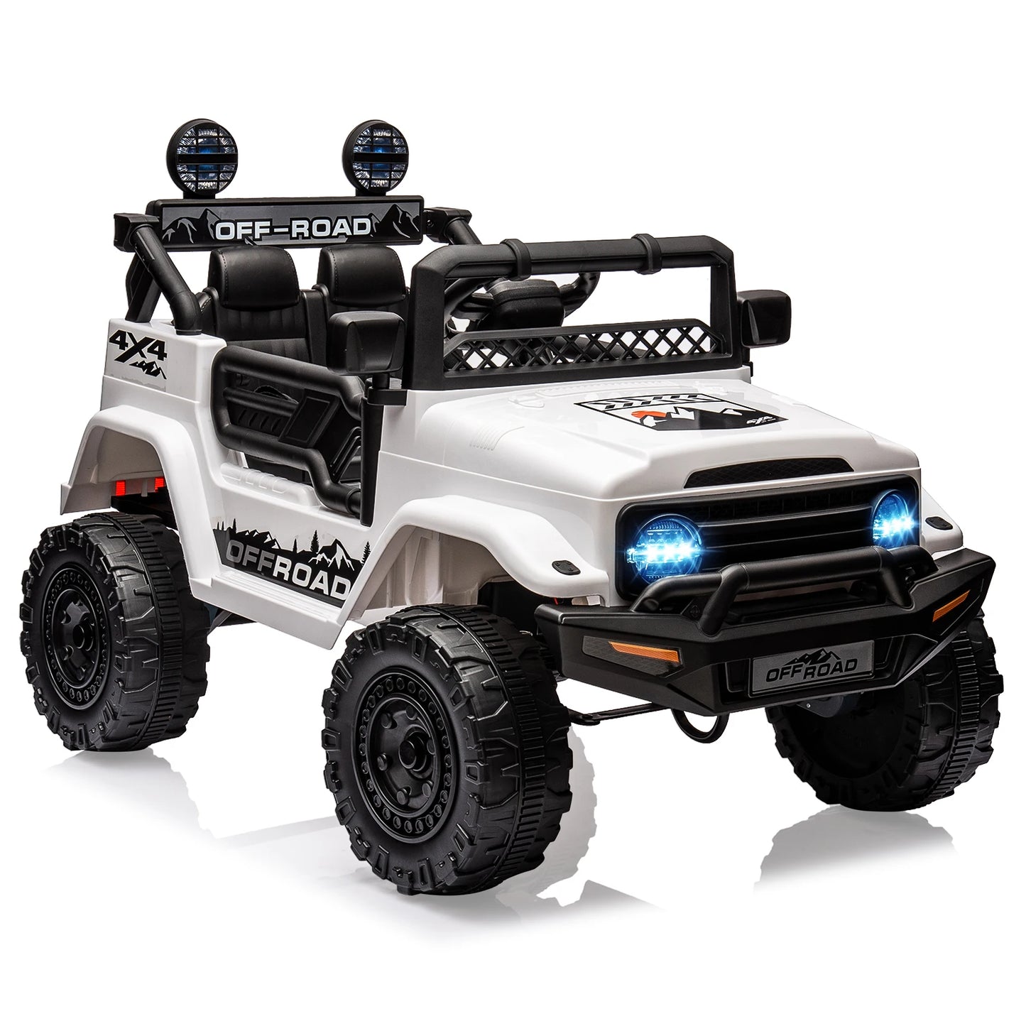 Electric Car for Kids with Remote Control 12V Ride On Car with Seat Belt, Music (MP3/USB/TF), LED Light, Children's for 3+ Years