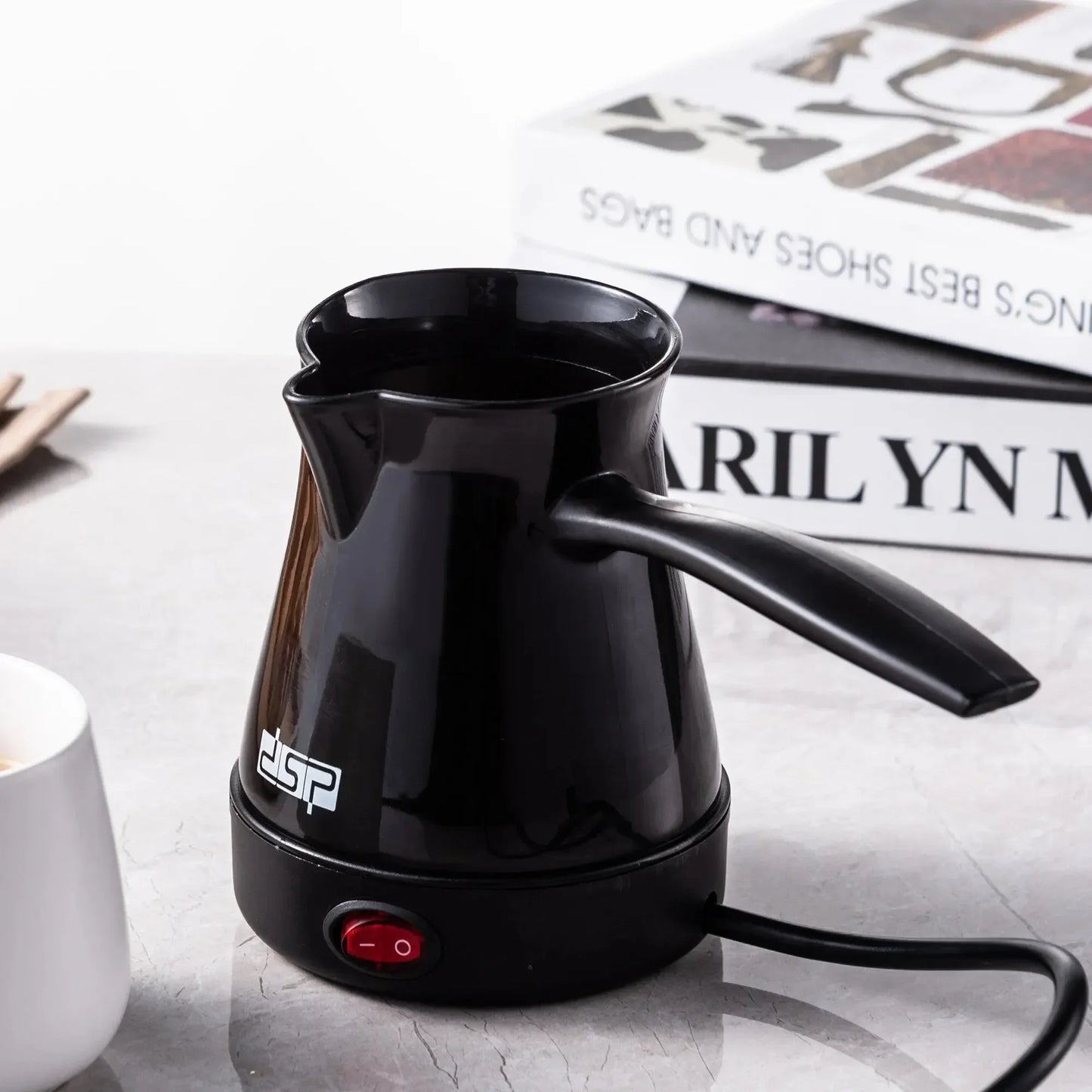 DSP Turkish Coffee Maker Pot 300ML Portable Electrical Tea Coffee Espresso Pot Boiled