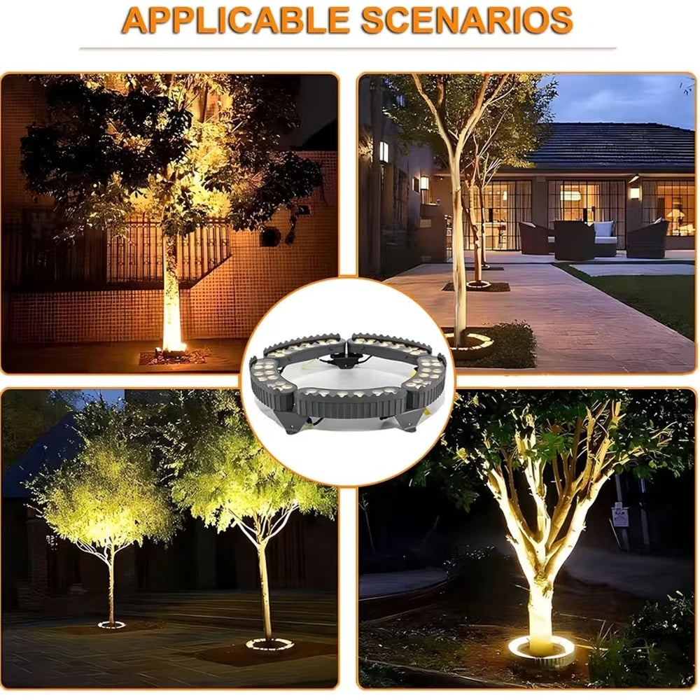 5PCS Outdoor Tree Hugging Lights  IP65 Waterproof LED Wall Washer Aluminum AC220V Lawn Spot Lights for Garden Yard Night Decora