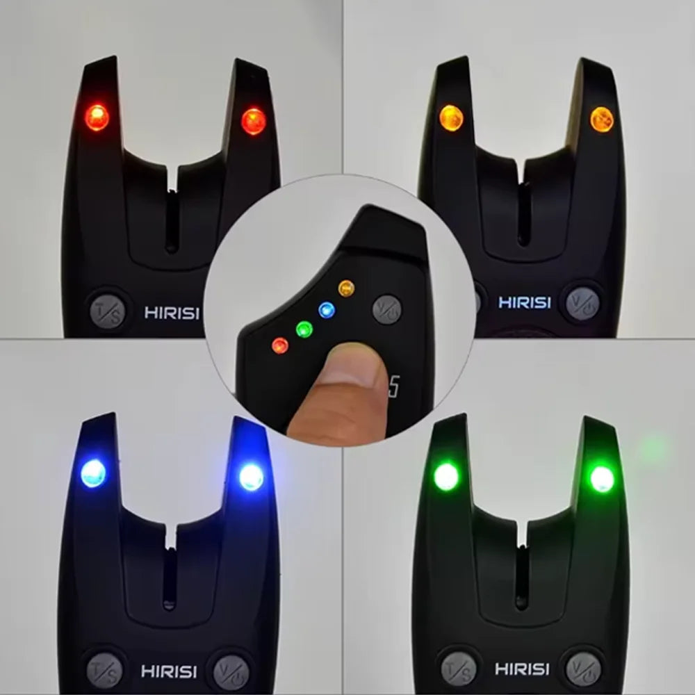 Hirisi S5 Carp Fishing Bite Alarms Fishing Bite Indicator Waterproof Wireless Fishing Alarm Set Fishing Accessories