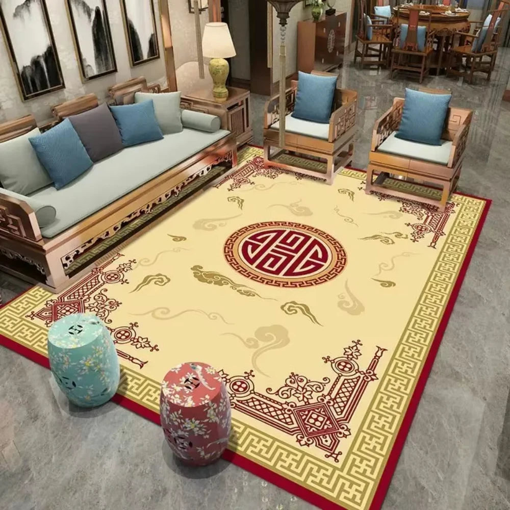 Nordic Light Luxury Carpet Living Room Sofa Bedroom Rugs Modern Office Simple Style Large Nonslip Washable Floor Mats Home Decor