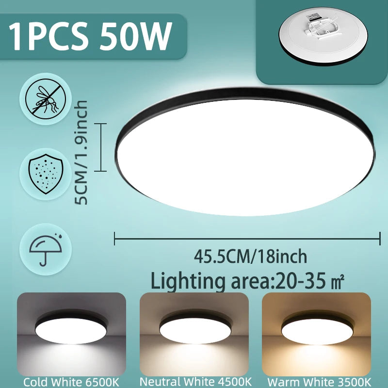 Led Ceiling Lights 220V Led Ceiling Lamp 18W 30W 40W 50W Lighting for Living Room Led Lights Fixture Modern Home Decoration