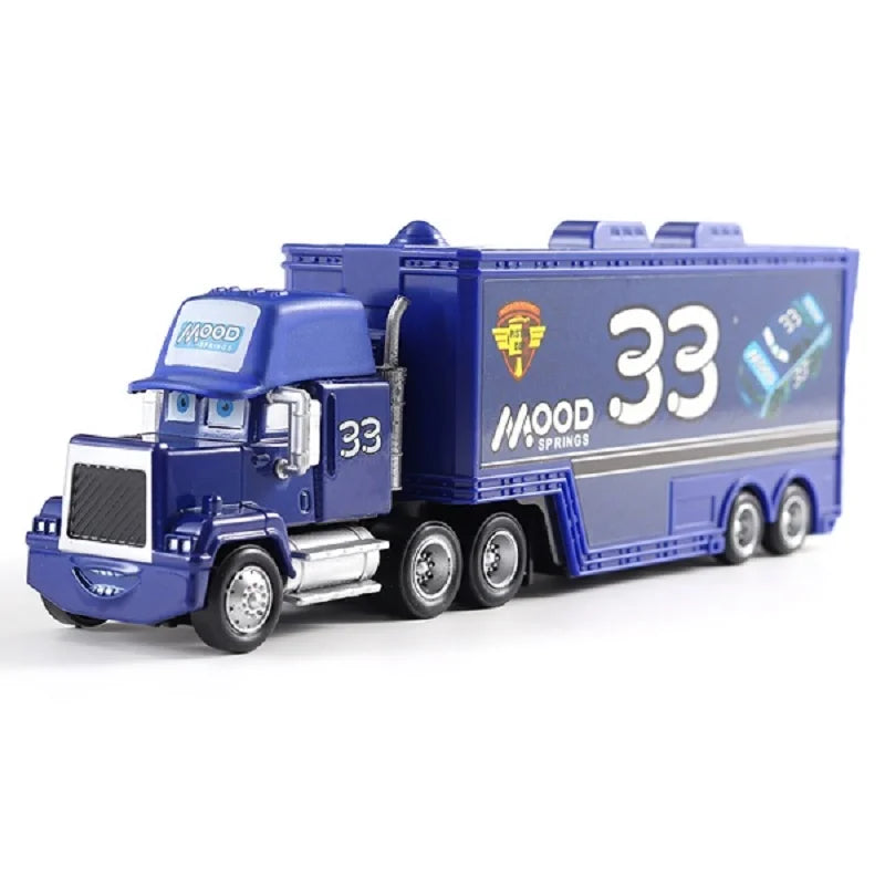 Disney Pixar mack Cars truck Racing 2 3 1 Toy Lightning McQueen Cruz Ramirez diecast Metal trailer Model lorry Children kid Gift