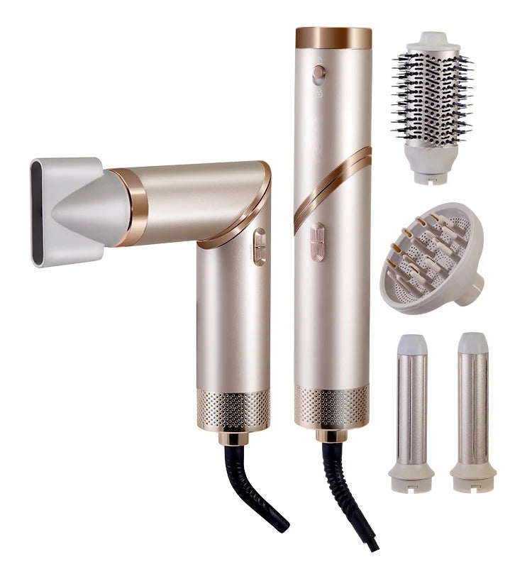 5 in 1 Hair Dryer Brush Brushless High Speed Hair Dryer with Diffuser Ionic Blow Dryer Hot Air Styling Comb Auto Hair Curler