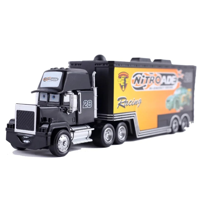 Disney Pixar mack Cars truck Racing 2 3 1 Toy Lightning McQueen Cruz Ramirez diecast Metal trailer Model lorry Children kid Gift