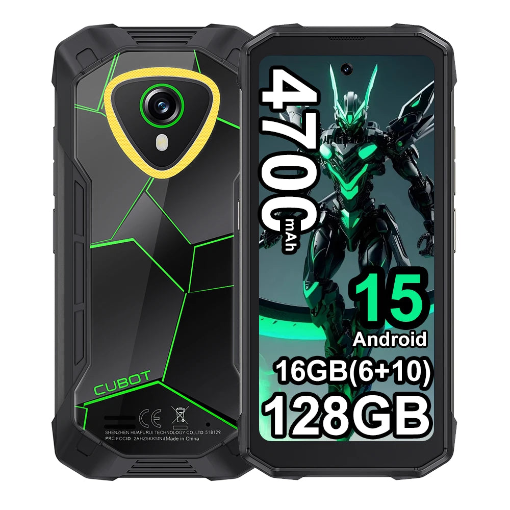 Cubot KingKong Mini 4 Android 15 Rugged Smartphone , 4.7-Inch Display, 90Hz, 4700mAh, 6GB+128GB,8GB+256GB NFC 48MP Camping Light