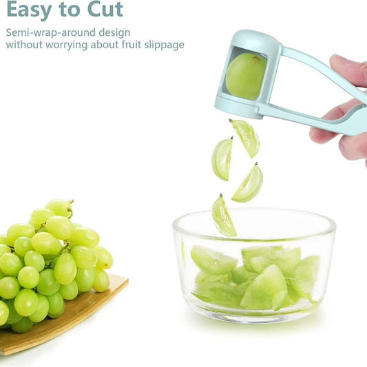 Cherry Tomato Grape Splitter Safe Fruit Slicer Practical Kitchen Gadget for Kids Daily Fruit Salad and Snack Use