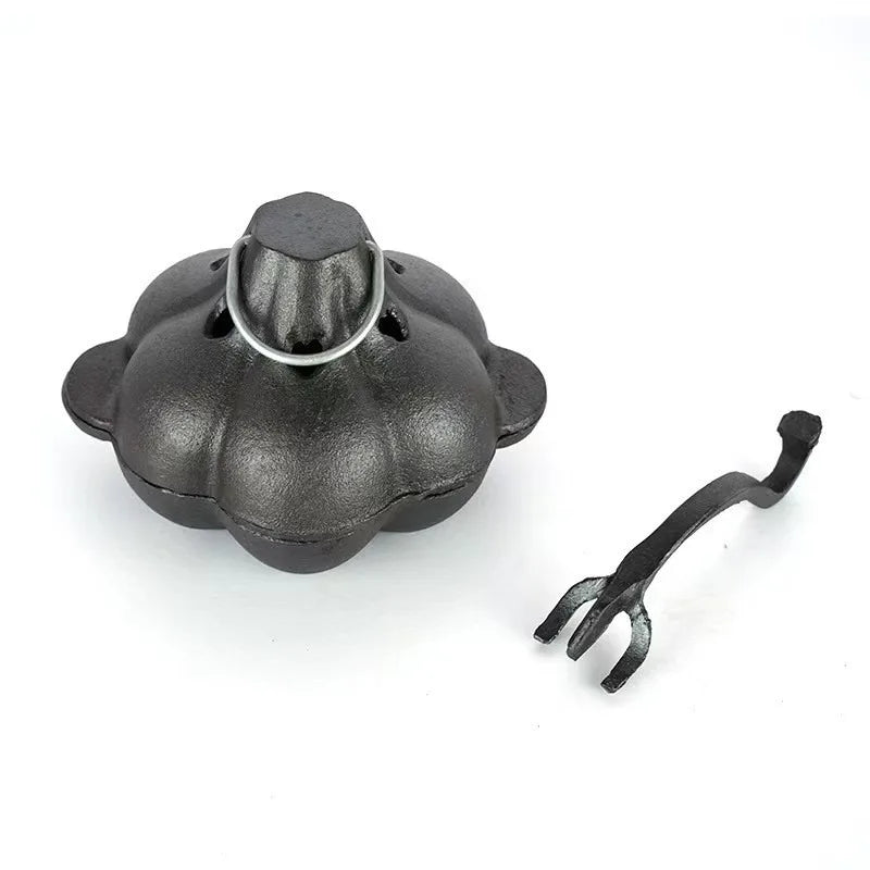 JUSTINLAU Garlic Grills Double-ear Barbeque Grill Onion Potato Barbecue Cooker Uncoated Baking Pot Home/Outdoor Barbecue Tools