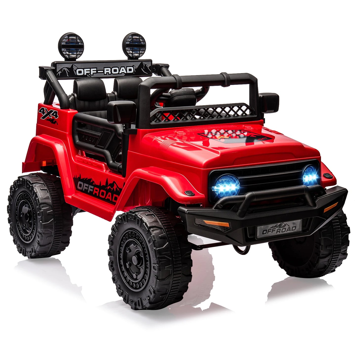 Electric Car for Kids with Remote Control 12V Ride On Car with Seat Belt, Music (MP3/USB/TF), LED Light, Children's for 3+ Years