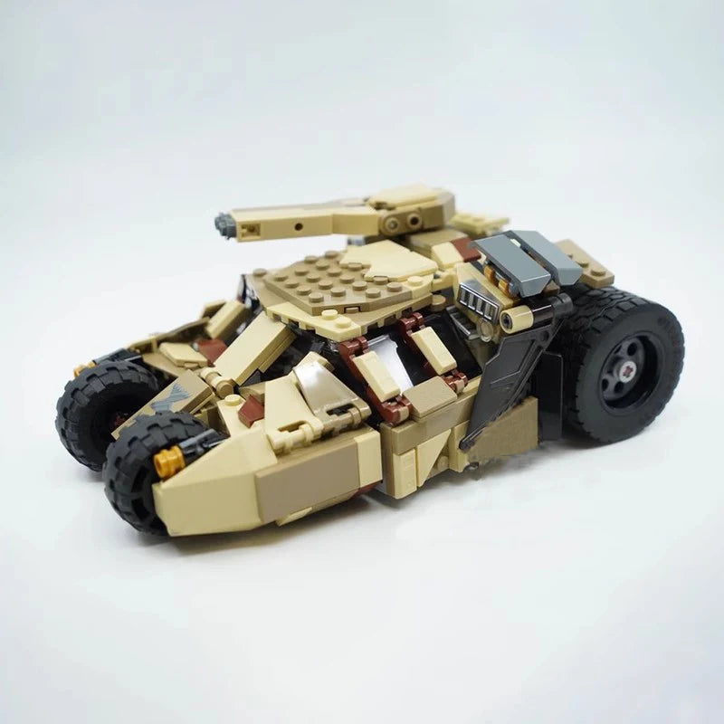 Bricklink Superhero Knight Technical Car Animated Series Batmobiles Tumbler Armored Vehicle Batpod Building Blocks Kid Toys Gift