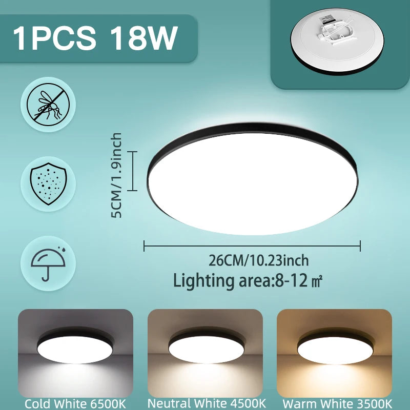 Led Ceiling Lights 220V Led Ceiling Lamp 18W 30W 40W 50W Lighting for Living Room Led Lights Fixture Modern Home Decoration