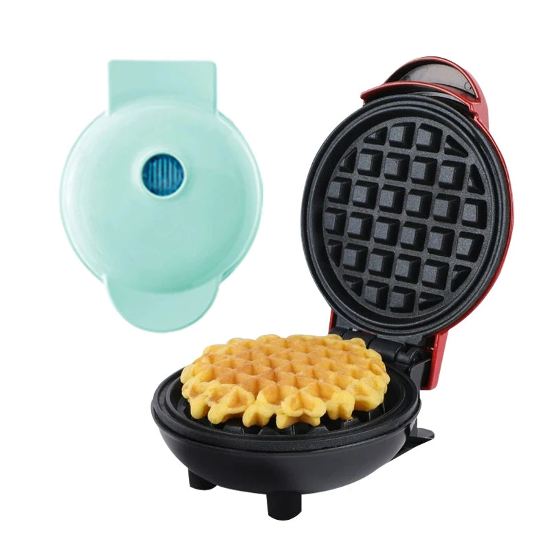 DMWD Electric Mini Waffle Maker Double-Sided Heating Home Breakfast Roaster Kitchen Small Dessert Cooking Machine 110V/220V