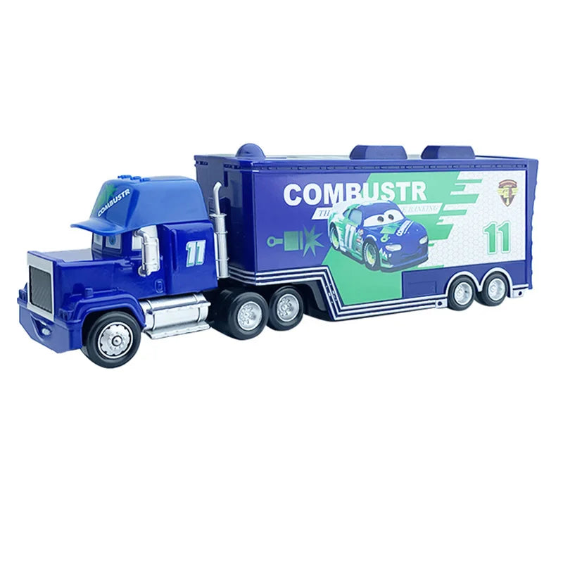 Disney Pixar mack Cars truck Racing 2 3 1 Toy Lightning McQueen Cruz Ramirez diecast Metal trailer Model lorry Children kid Gift