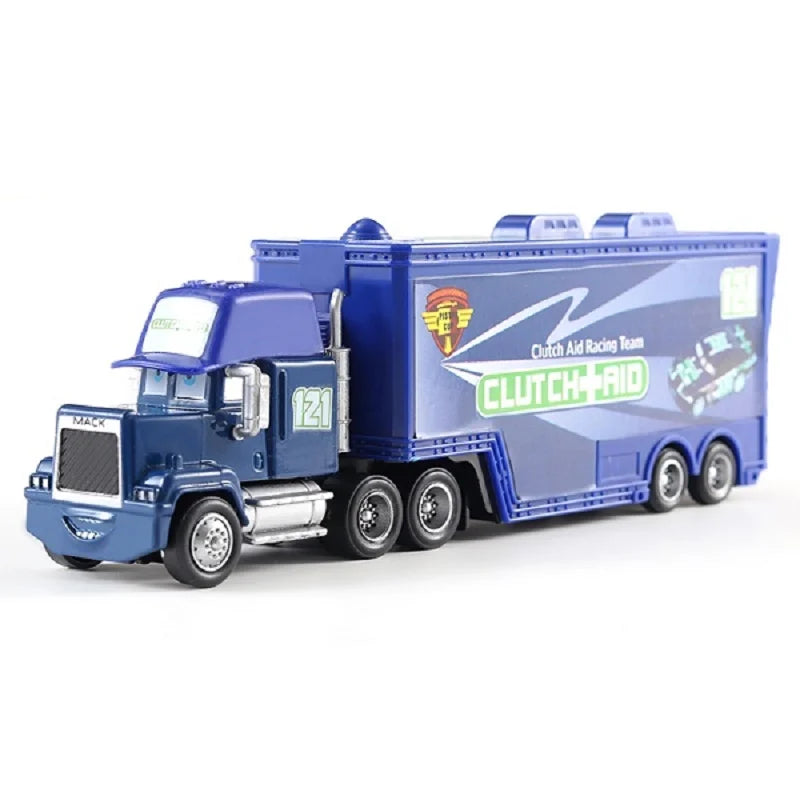 Disney Pixar mack Cars truck Racing 2 3 1 Toy Lightning McQueen Cruz Ramirez diecast Metal trailer Model lorry Children kid Gift
