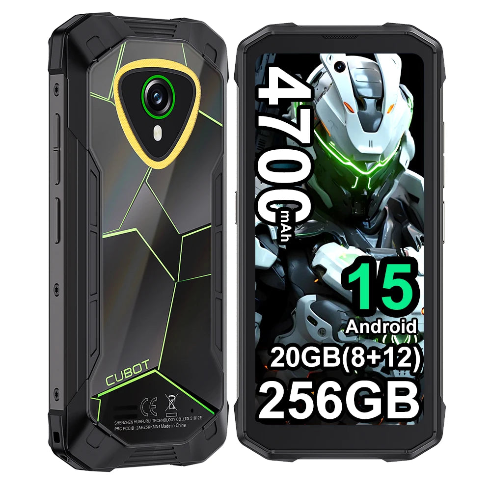 Cubot KingKong Mini 4 Android 15 Rugged Smartphone , 4.7-Inch Display, 90Hz, 4700mAh, 6GB+128GB,8GB+256GB NFC 48MP Camping Light